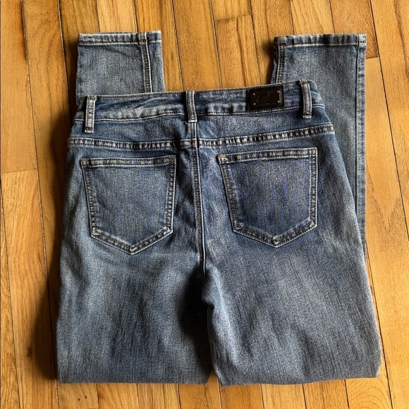 EARL Y2K Floral Design Skinny Ankle Jeans - Picture 5 of 6